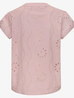 Chemisier en dentelle chemisier d'été léger avec broderie ajourée