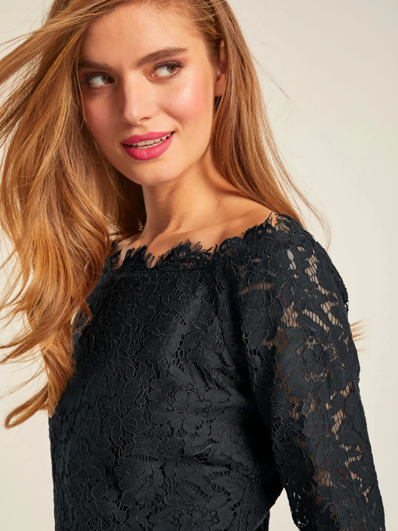 Chemisier en dentelle dentelle raffinée