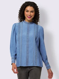 Chemisier en dentelle détails en dentelle tendance