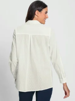 Chemisier en dentelle pur coton