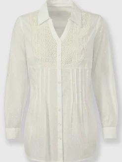 Chemisier en dentelle pur coton