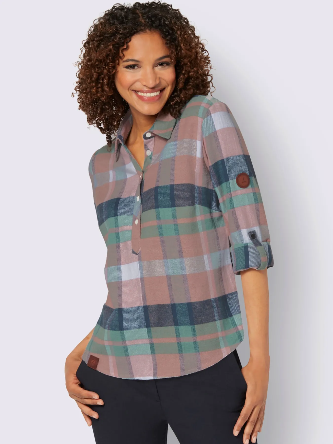 Chemisier en flanelle pur coton