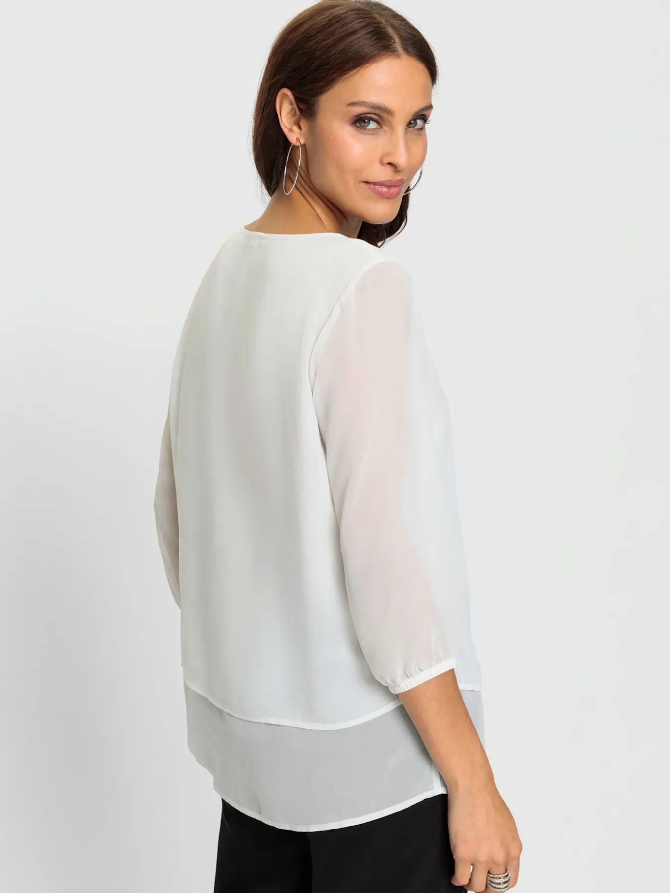 Chemisier en georgette affinant