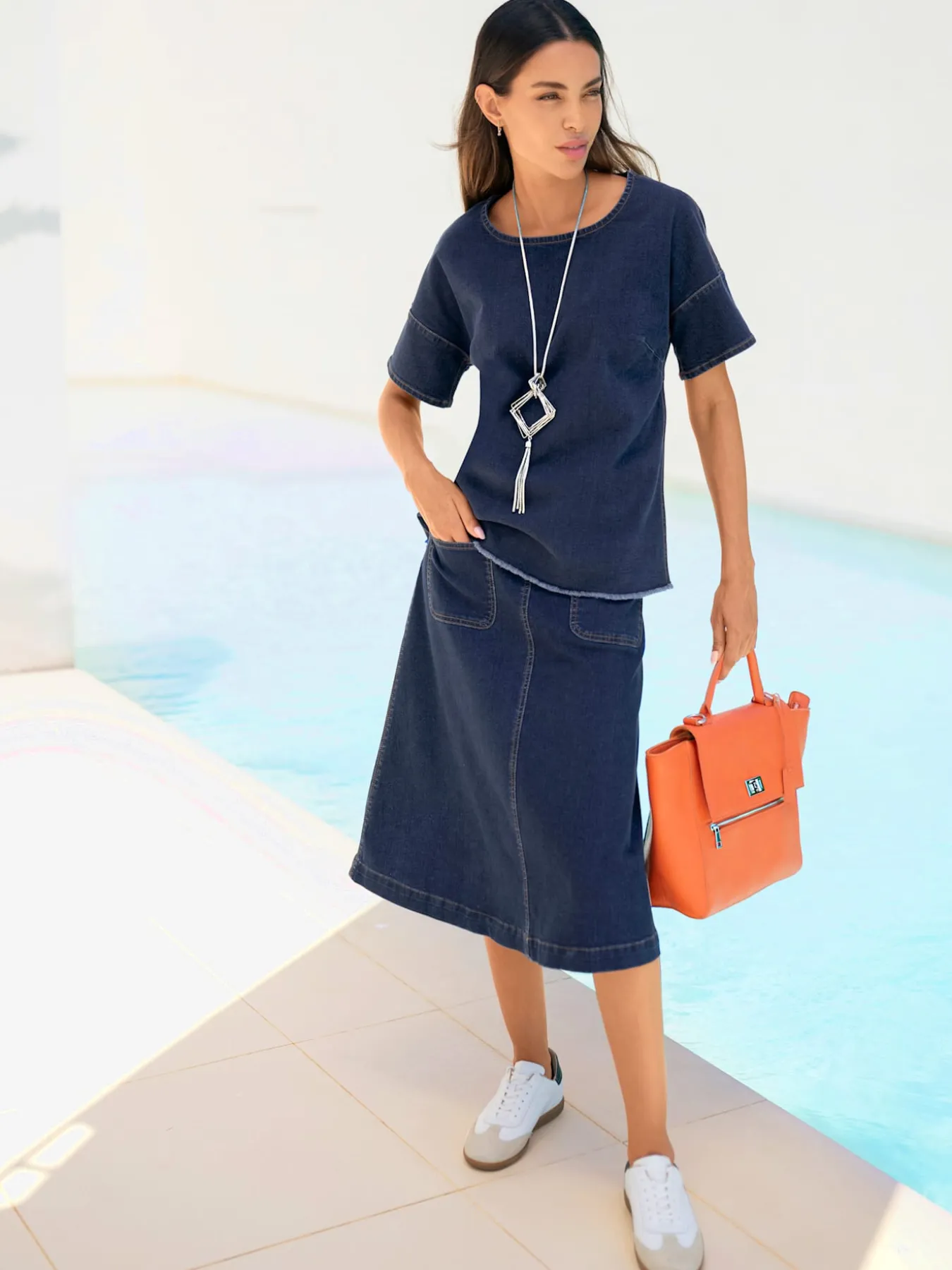 Chemisier en jean denim doux