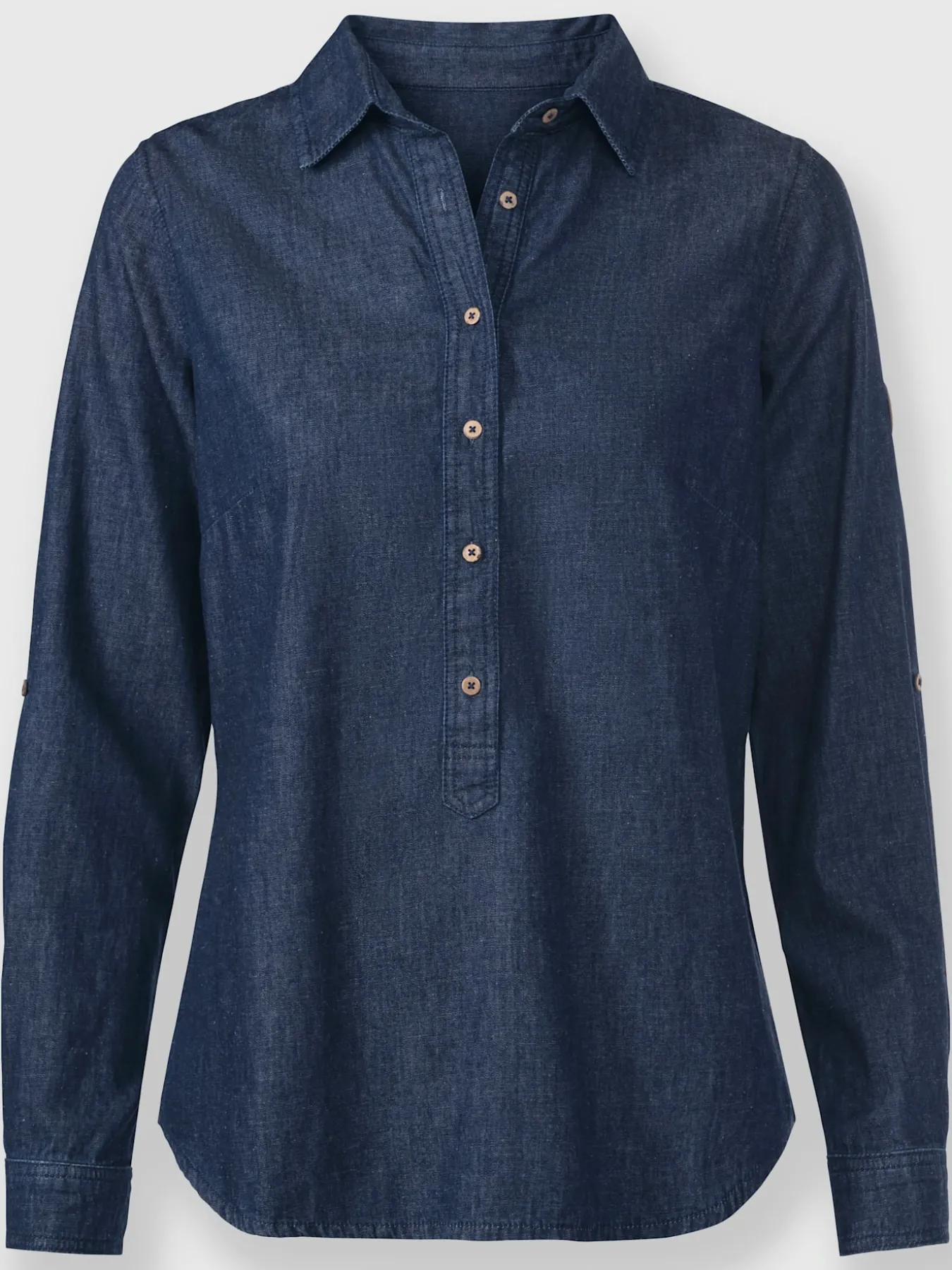 Chemisier en jean pur coton