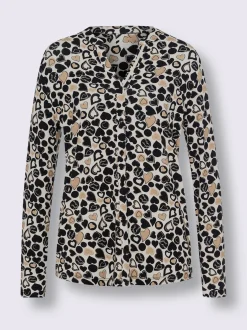Chemisier en jersey motif cœur tendance