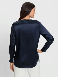 Chemisier en satin 47% soie