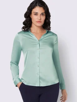 Chemisier en satin imitation satin