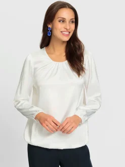 Chemisier en satin polyester recyclé