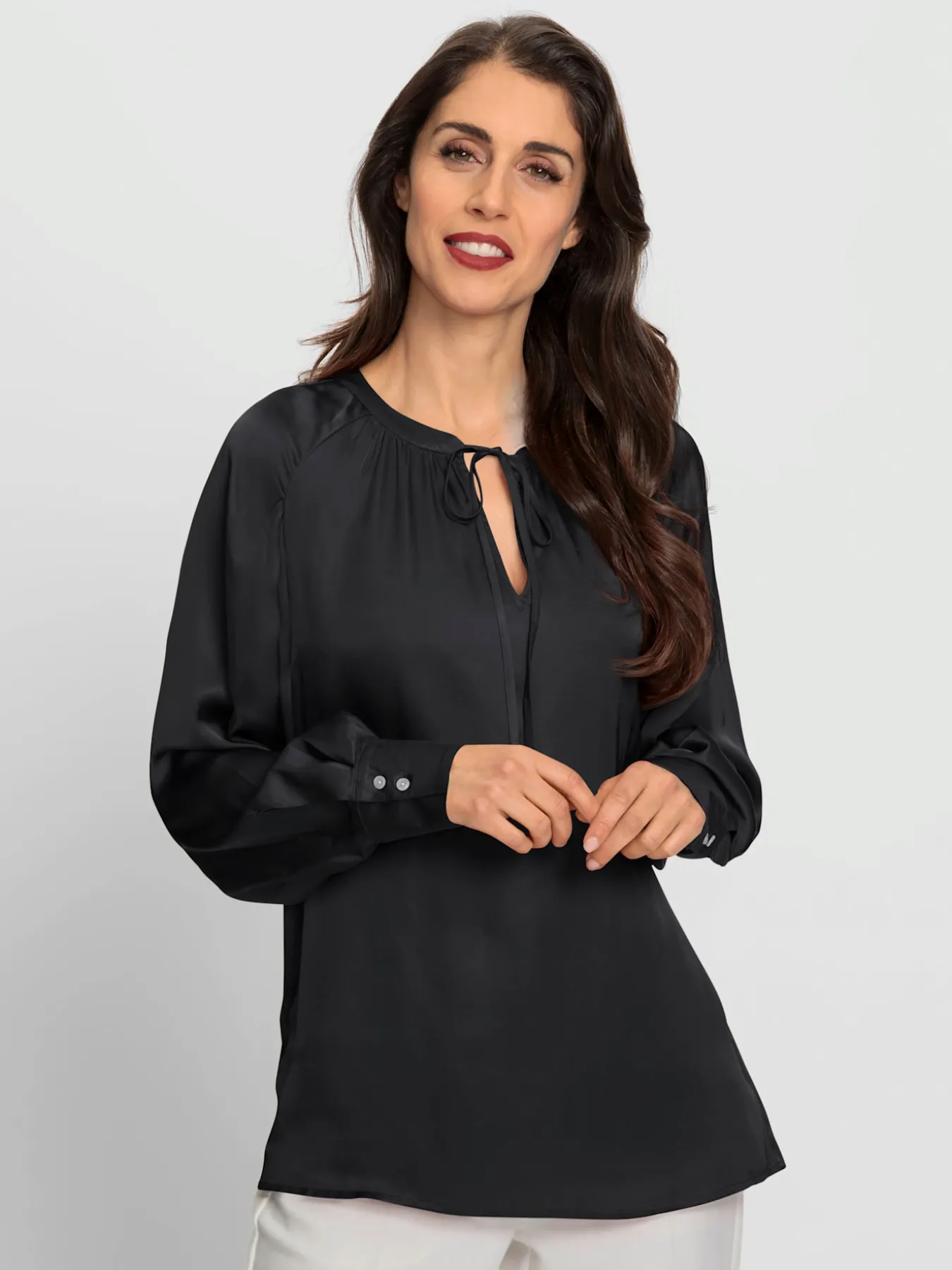 Chemisier en satin pure viscose