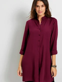 Chemisier long coupe droite