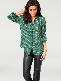 Chemisier look graphique, aspect patchwork
