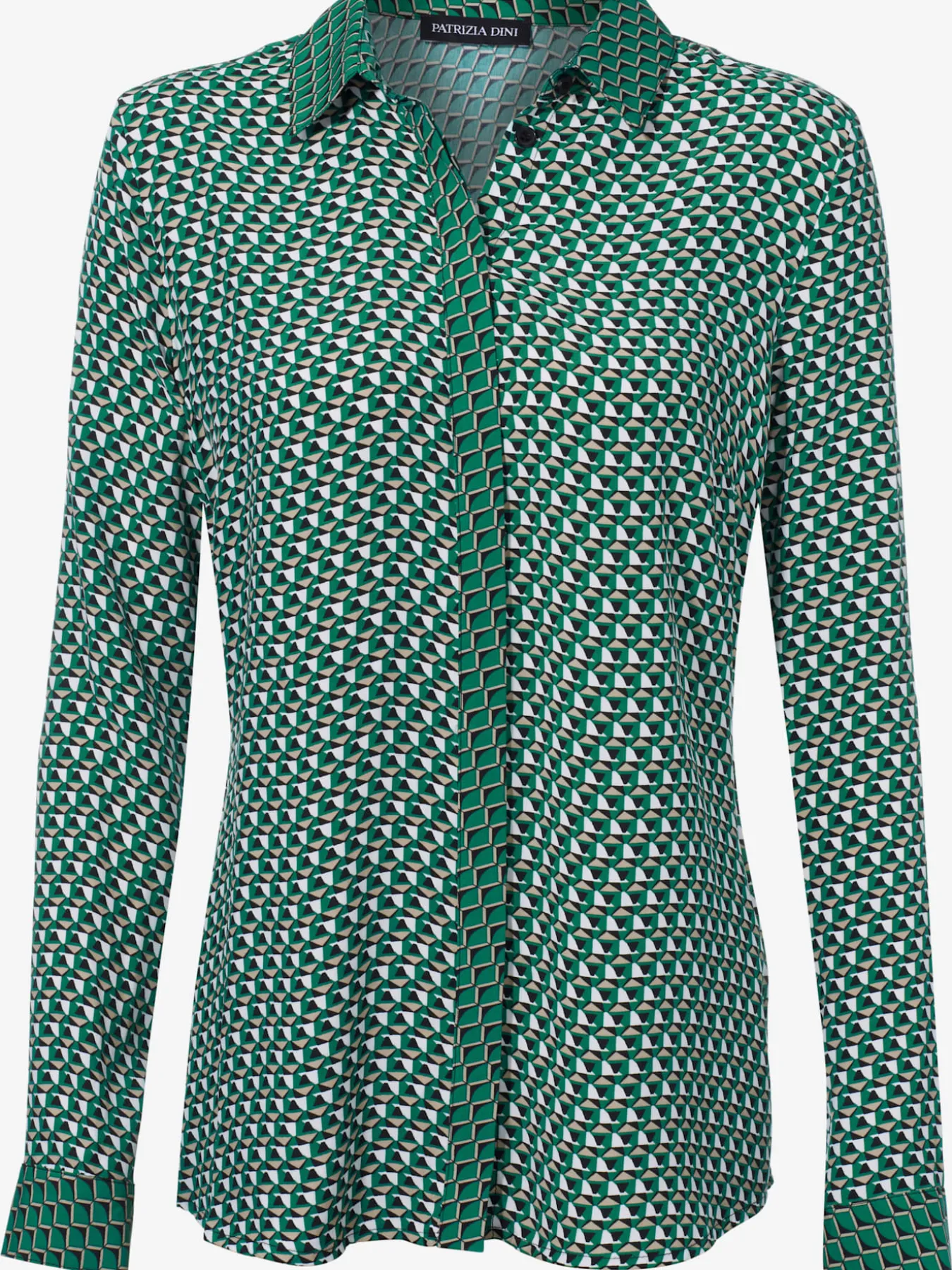 Chemisier look graphique, aspect patchwork