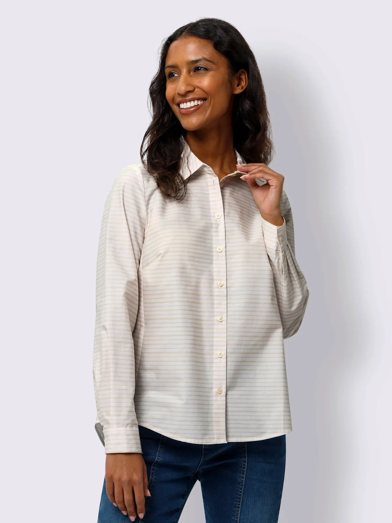 Chemisier motif à rayures mode