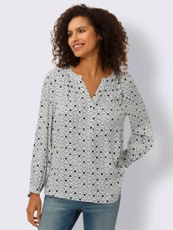 Chemisier motif cœur tendance