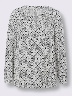 Chemisier motif cœur tendance
