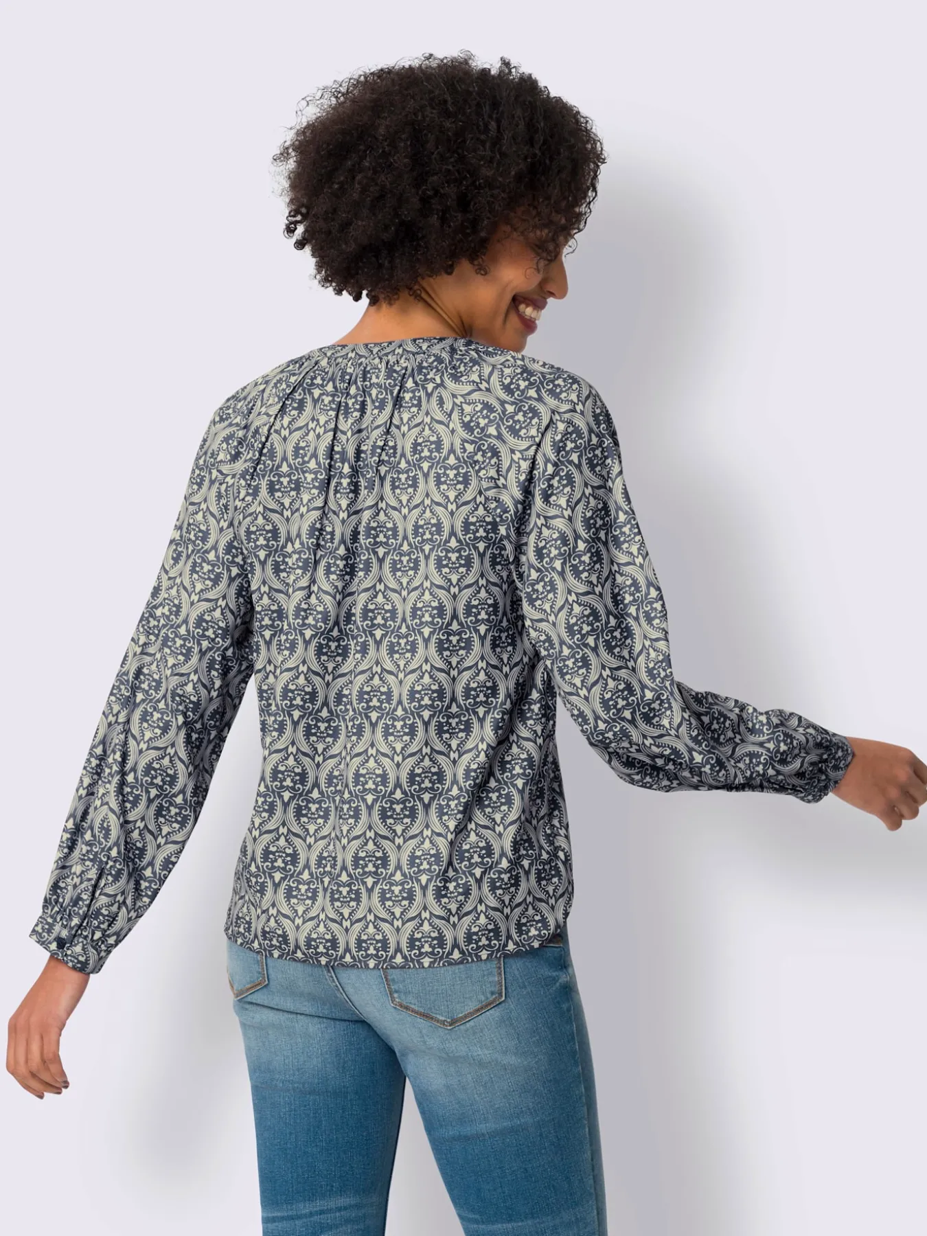 Chemisier motif paisley