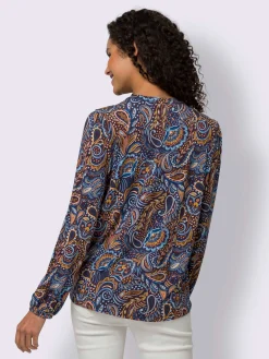 Chemisier motif paisley coloré