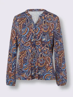 Chemisier motif paisley coloré