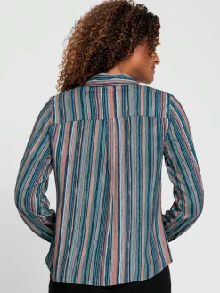 Chemisier rayé viscose (ecovero)