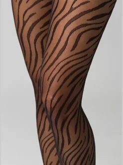 Collants fins collant à motif