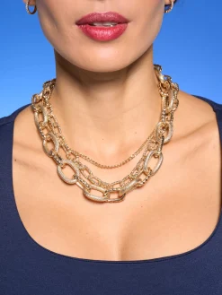 Collier doré tendance