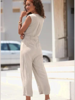Combinaison courte patte de boutonnage devant