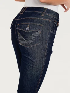 Corsaire en jean coupe skinny