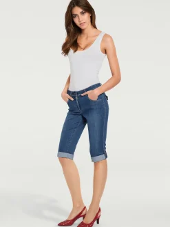 Corsaire en jean coupe skinny