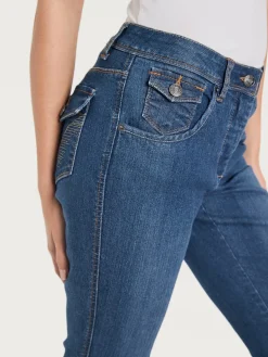 Corsaire en jean coupe skinny