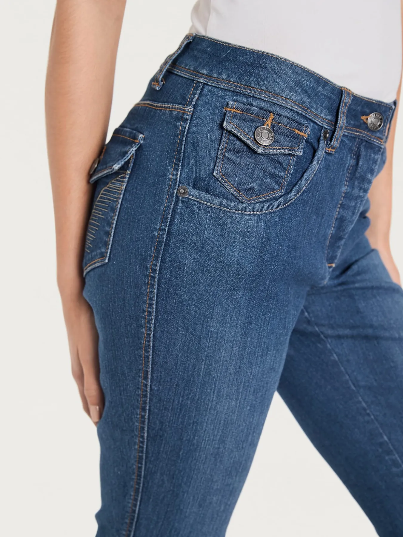 Corsaire en jean coupe skinny