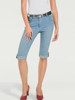 Corsaire en jean coupe skinny