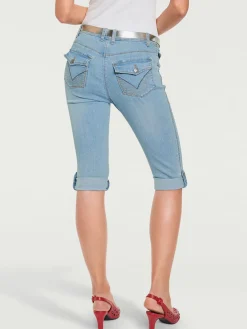 Corsaire en jean coupe skinny