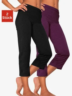 Corsaire lot de 2 pantalons basiques longueur 3/4