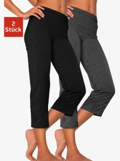 Corsaire lot de 2 pantalons basiques longueur 3/4