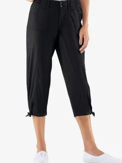 Corsaire sportif ceinture élastique cotelée