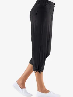 Corsaire sportif ceinture élastique cotelée
