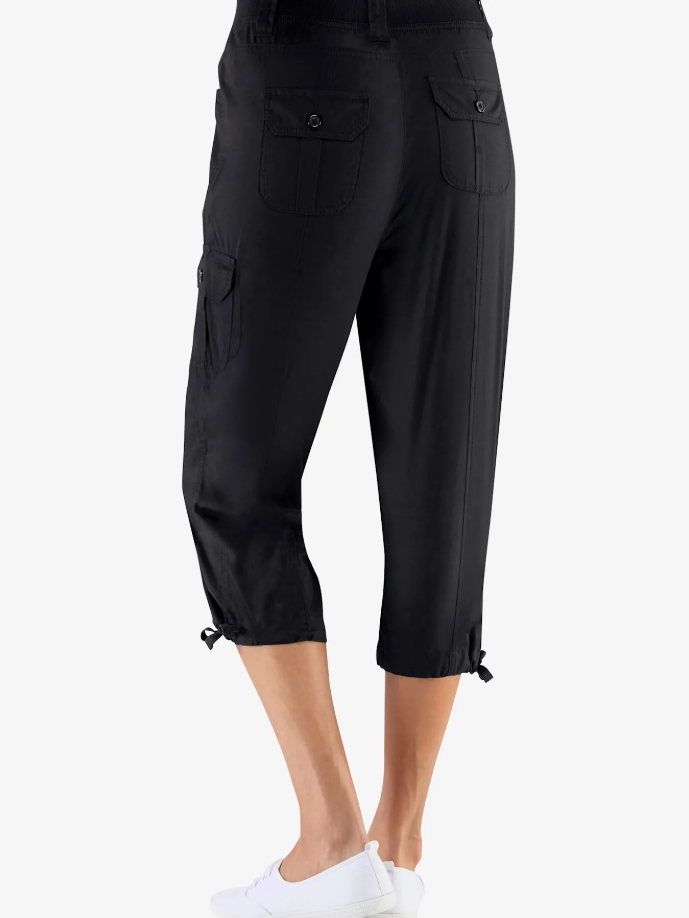 Corsaire sportif ceinture élastique cotelée