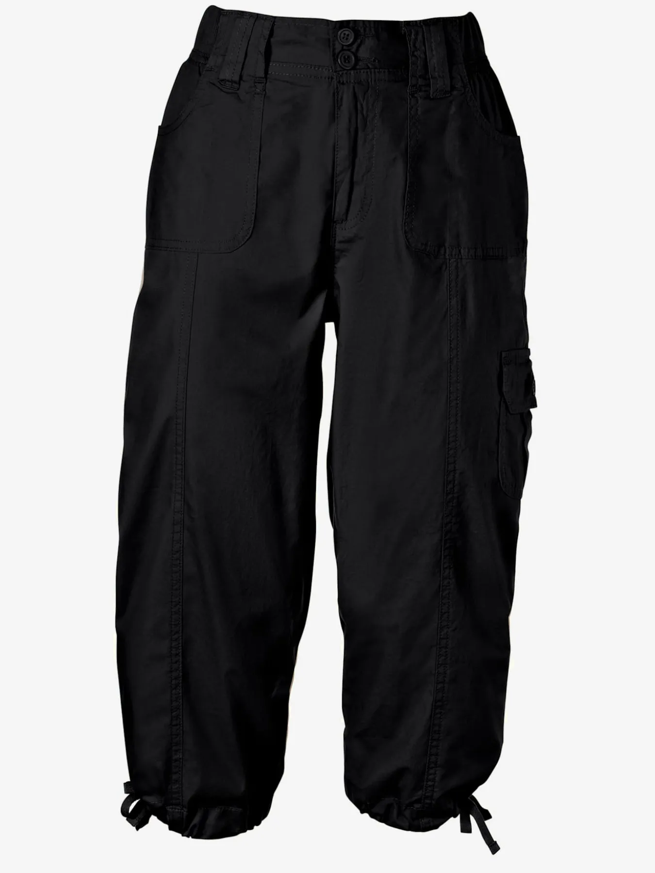 Corsaire sportif ceinture élastique cotelée