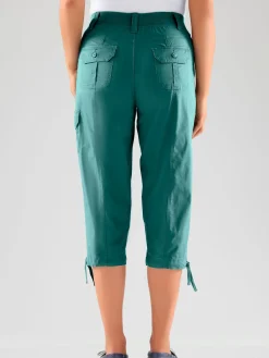 Corsaire sportif ceinture élastique cotelée