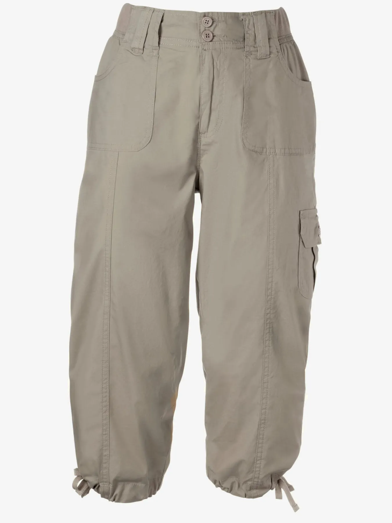 Corsaire sportif ceinture élastique cotelée