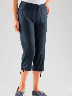 Corsaire sportif ceinture élastique cotelée