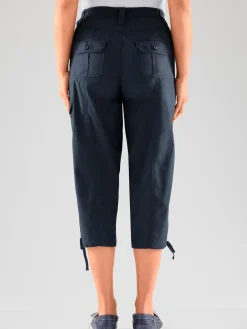 Corsaire sportif ceinture élastique cotelée