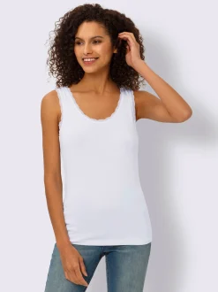 Débardeur détails en dentelle tendance