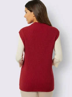 Débardeur en tricot 30% laine vierge (mérinos)