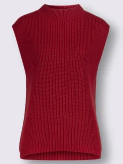 Débardeur en tricot 30% laine vierge (mérinos)
