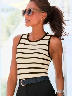 Débardeur en tricot bretelles larges