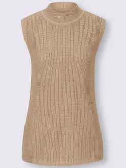 Débardeur en tricot col montant tendance