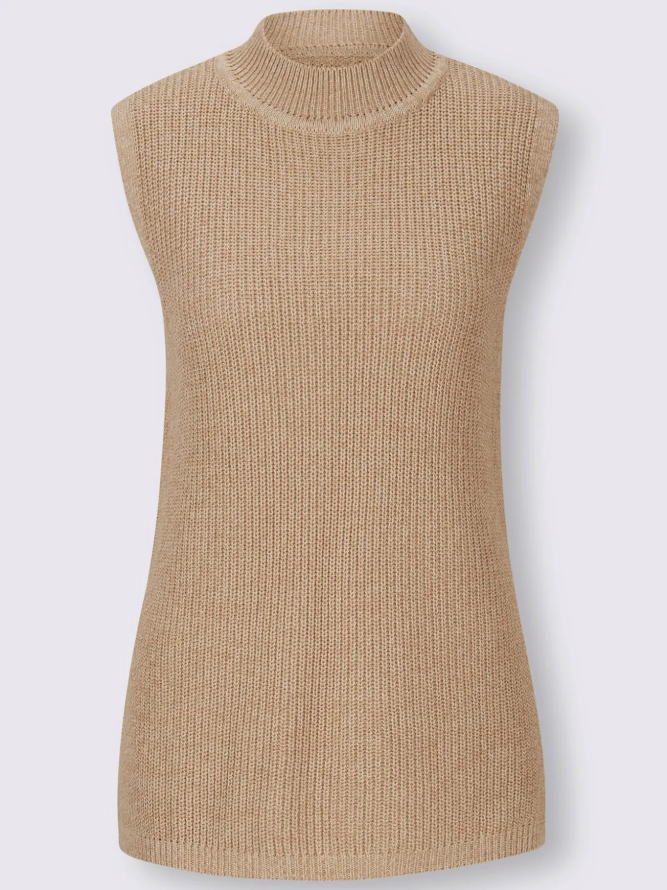 Débardeur en tricot col montant tendance