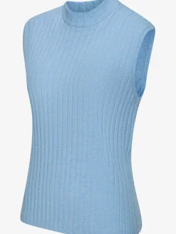 Débardeur en tricot débardeur sans manches en qualité côtelée